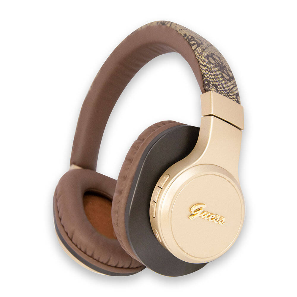 Guess Orjinal Lisanslı Script Gold Serisi Metal Yazı Logolu 4G Desenli Bluetooth Kulaklık - 12 Guess Orjinal Lisanslı Script Gold Serisi Metal Yazı Logolu 4G Desenli Bluetooth Kulaklık - 12